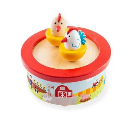 Dřevěná hrací skříňka Bigjigs Toys farma