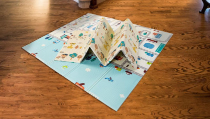 Hrací podložka Play Mat XXL 200 x 180 cm City forest Asalvo