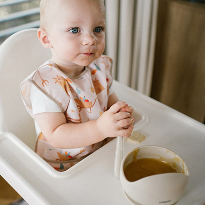 Silikonová miska s přísavkou + silikonová ohebná lžička BabyOno