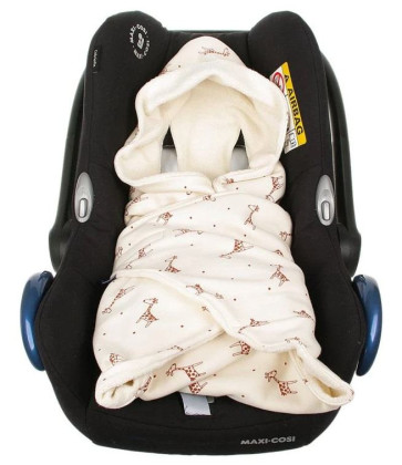 Letní zavinovačka do autosedačky z bio-bavlny 