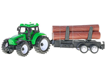 Traktor s vlečkou 21 cm na zpětný chod