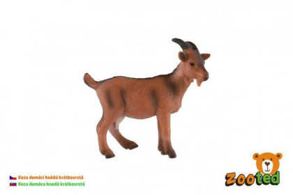 Koza domácí - hnědá krátkosrstá 8 cm