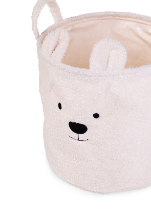 Koš na hračky Teddy Off White 30 x 30 x 30 cm Childhome