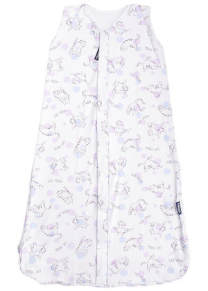 Letní 3D spací pytel bambus kočka jóga