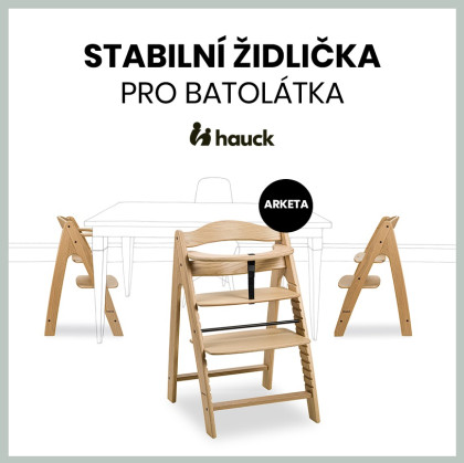 Dřevěná židle Arketa dub masiv Hauck