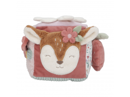 Kostka textilní s aktivitami Fairy Garden Little Dutch
