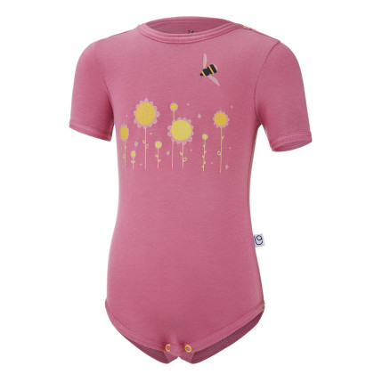 Body tenké s krátkým rukávem obrázek Outlast® UPF 50+ tm.starorůžové Little Angel 