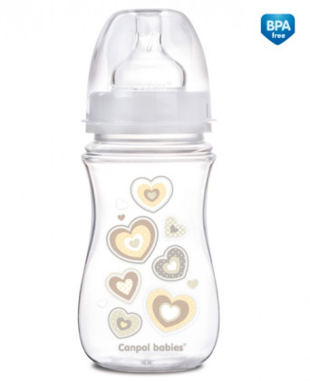 Antikoliková láhev se širokým hrdlem 240 ml Newborn baby Canpol babies