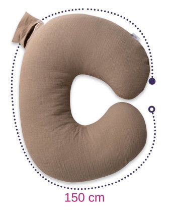 Mušelínový polohovací polštář MiniRelax 140 cm Babymatex