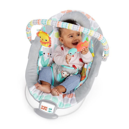 Lehátko vibrující s melodií Whimsical Wild 0 m+ do 9 kg 2019 Bright Starts