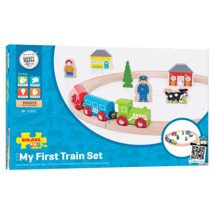 Moje první vláčkodráha 19 dílů Bigjigs Rail