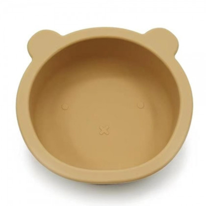 Silikonová miska s přísavkou Medvídek 12 cm