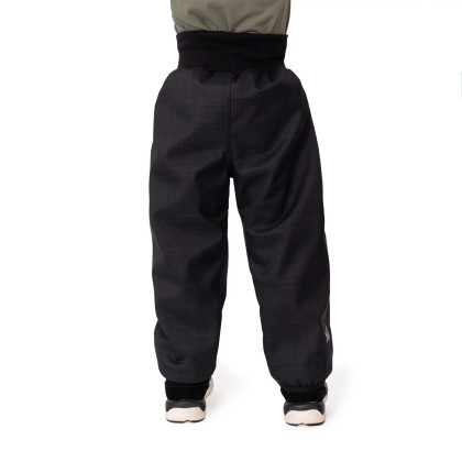 Dětské softshellové kalhoty s beránkem Lamb Black Esito