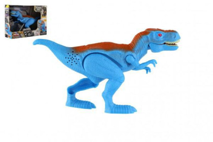 Dinosaurus T-Rex plast 18 cm na baterie se zvukem se světlem
