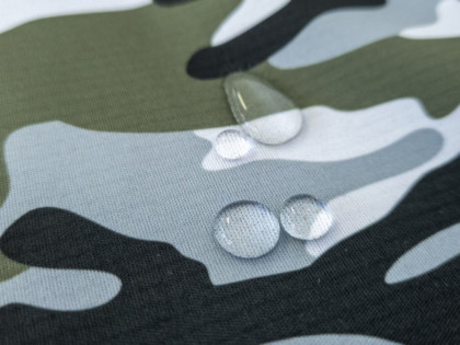 Softshellové kalhoty dětské Maskáč khaki Wamu