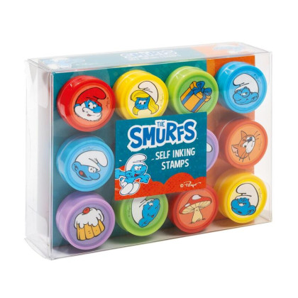 Šmoulové razítka 12 ks