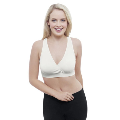 Medela Noční těhotenská a kojicí podprsenka Bílá