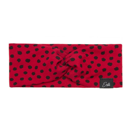 Dívčí čelenka do vlasů Black Spot ruby red Esito červená