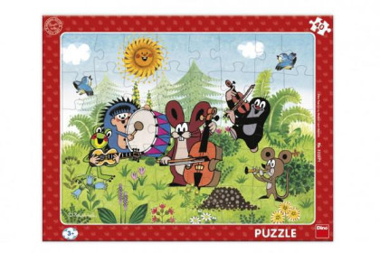 Puzzle deskové Krtek a kapela 40 dílků 