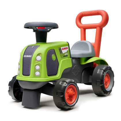 Odstrkovadlo - traktor Claas s volantem zelený