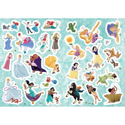 Omalovánky A4 se samolepkami Disney Princezny