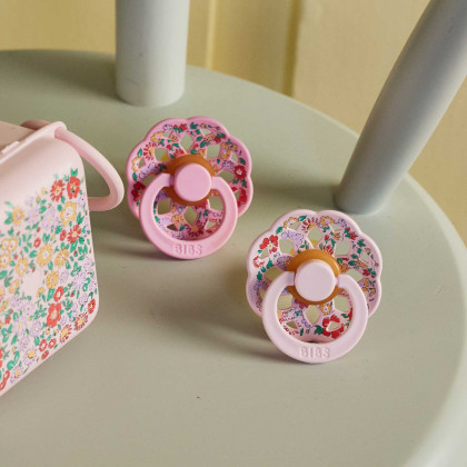 Dudlíky z přírodního kaučuku 2ks 0 - 6 měsíců Liberty Boheme Bibs