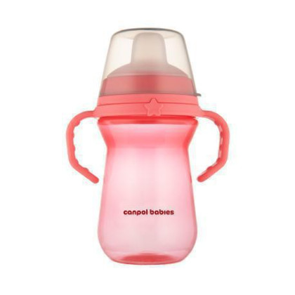 Hrneček se silikonovým pítkem FirstCup 250 ml Canpol babies