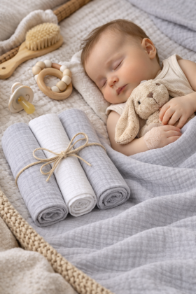 Mušelínové plenky 3 ks 70 x 80 cm BabyMatex