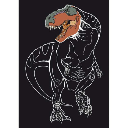 Třpytivé vyškrabávací obrázky Dinosauři