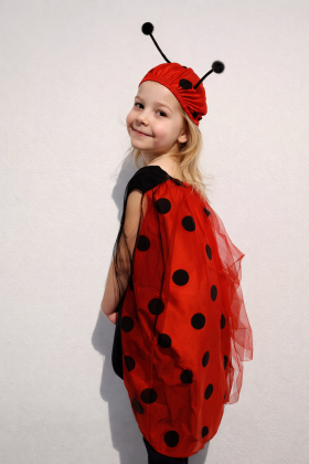 Set karneval - beruška Vel. M 110-120 cm