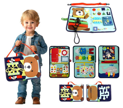 Senzorická busy kniha Medvídek 2Kids Toys 