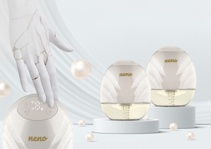 Odsávačka mateřského mléka duo elektrická handsfree Perla Twin neno
