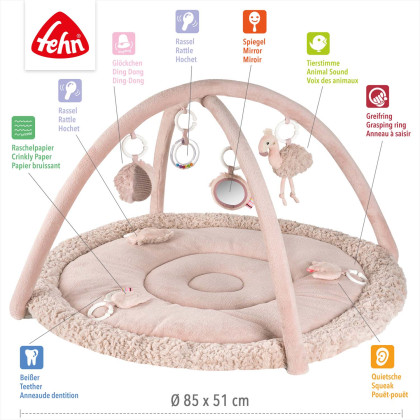 3D aktivity deka Baby Fehn Plameňák, Pink