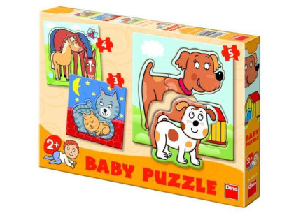 Baby puzzle zvířátka Dino