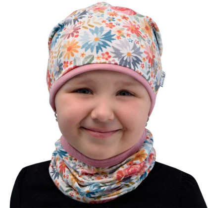 Jarní čepice spadená Katya Bílá Esito