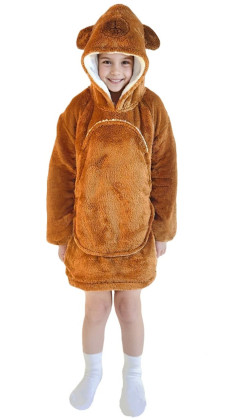 Hřejivá televizní mikinová deka s kapucí pro děti 3 - 6 let Cozy Noxxiez