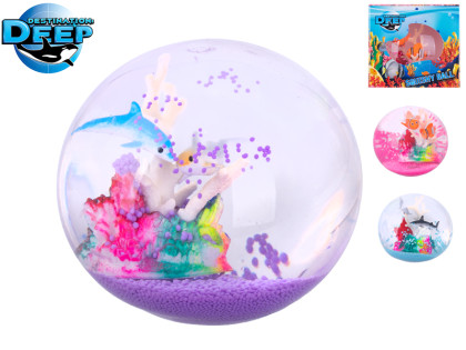 Míček strečový 9 cm s mořskými zvířátky Destination Deep