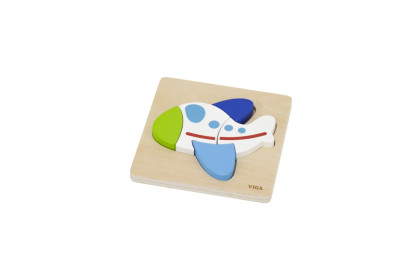 Dřevěné puzzle pro nejmenší - letadlo