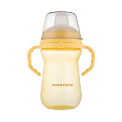Hrneček se silikonovým pítkem FirstCup 250 ml Canpol babies