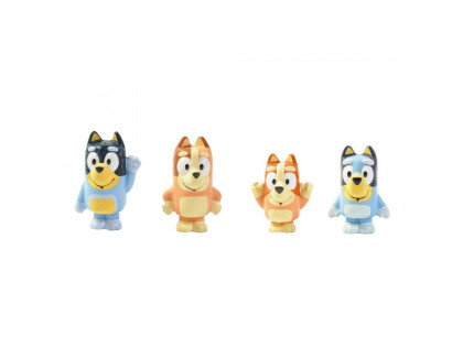 Bluey rodina - stříkající hračky do vody 4 ks Toomies