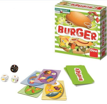 Burger společenská hra malá v krabici