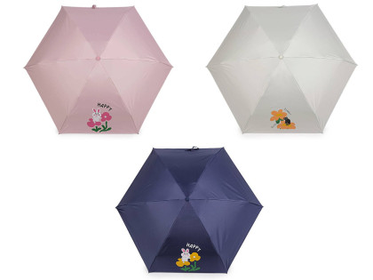 Dívčí mini skládací deštník květy