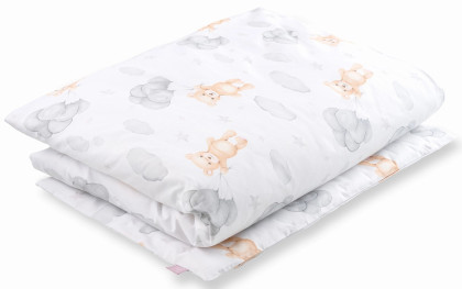 Sada povlečení 2dílné bavlněné 120 x 90 cm Medvídek s balónky Infantilo