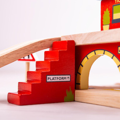 Nádraží nad cestou Bigjigs Rail