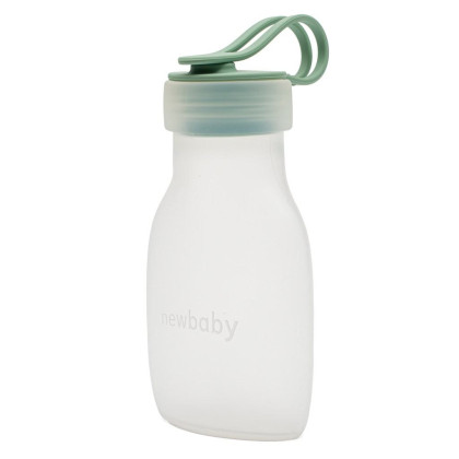 Silikonová lahvička na mateřské mléko New Baby