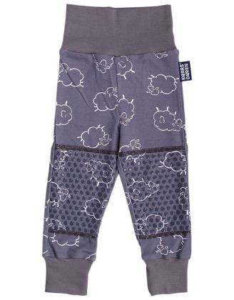 Protiskluzové kalhoty pro děti na lezení Ovečka šedé vel. 86