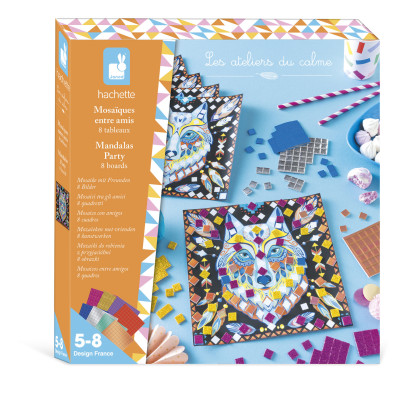 Kreativní sada Maxi Mandaly pro přátele Mozaika 8 ks Janod Atelier