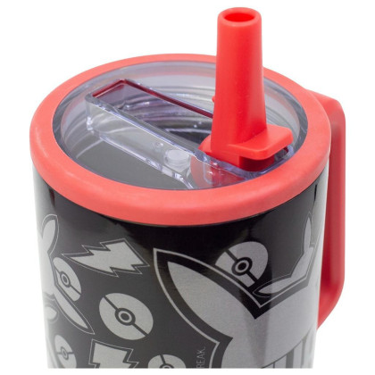 Termohrnek s brčkem a uchem 920 ml Pokémon