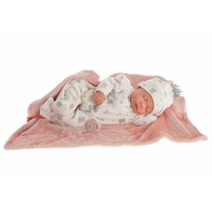 Novorozeně 80109 - spící realistické miminko 40 cm