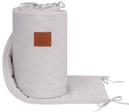 Ochranný velvet mantinel do postýlky Infantilo